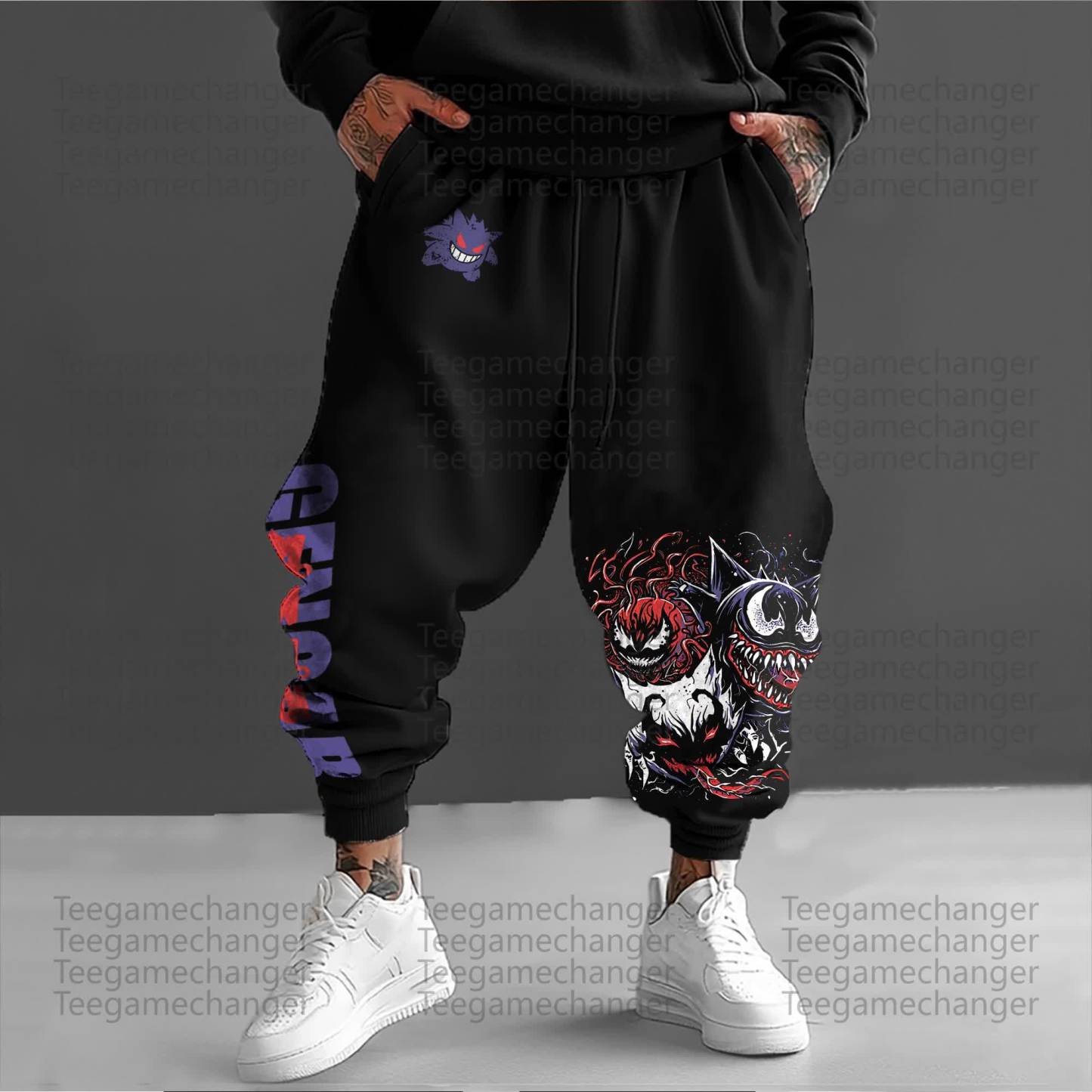 Unisex Anime Inspired Vintage Pants丨Demon Slayer X Pokémon