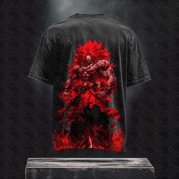 Unisex Anime Inspired Vintage Washed T-Shirt丨 Pokémon