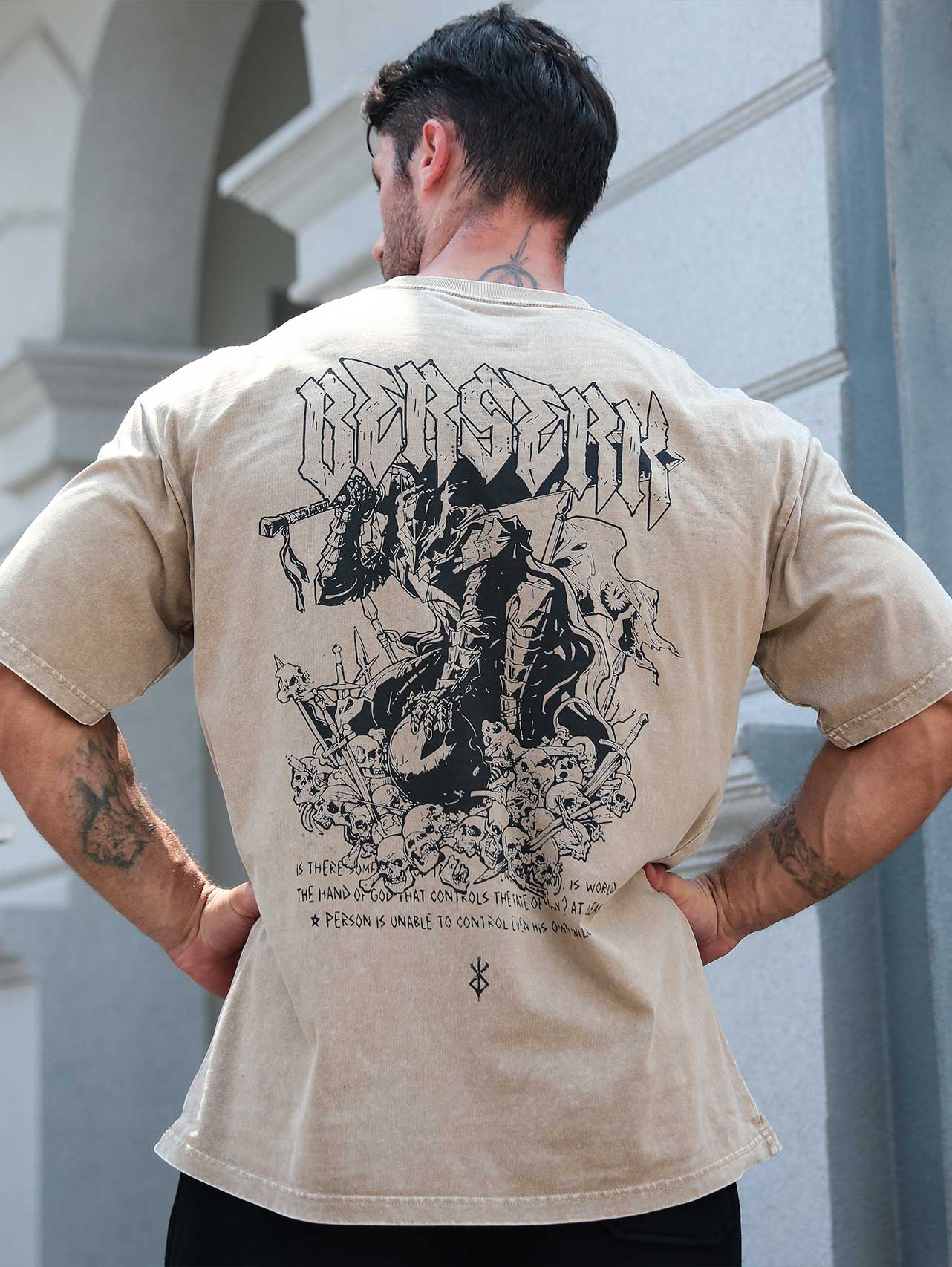 Guts Bloodshed Embroidered Vintage Tee-Teegamechanger