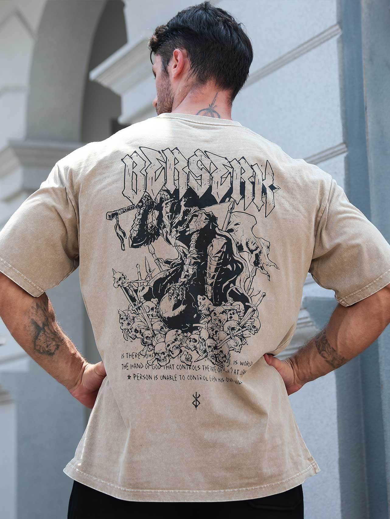 Guts Bloodshed Embroidered Vintage Tee-Teegamechanger