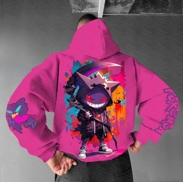 Unisex “Pokémon” Anime Graphic Streetwear Vintage Hoodie