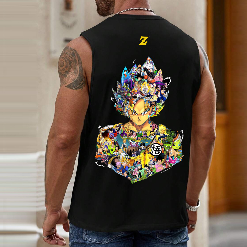 Unisex Oversized Painting Printed Tank Top