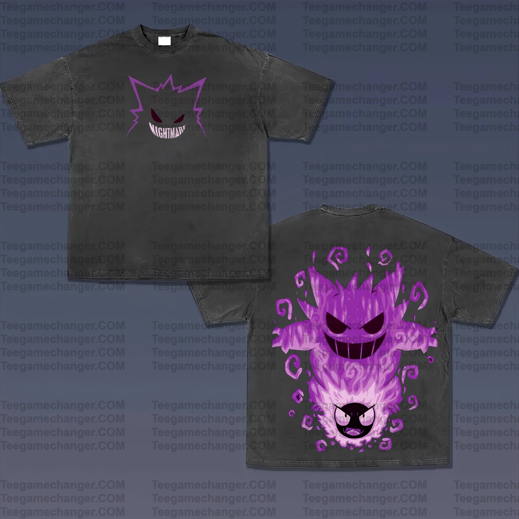 Vintage 3D Direct Inkjet Printed Washed Unisex T-Shirt