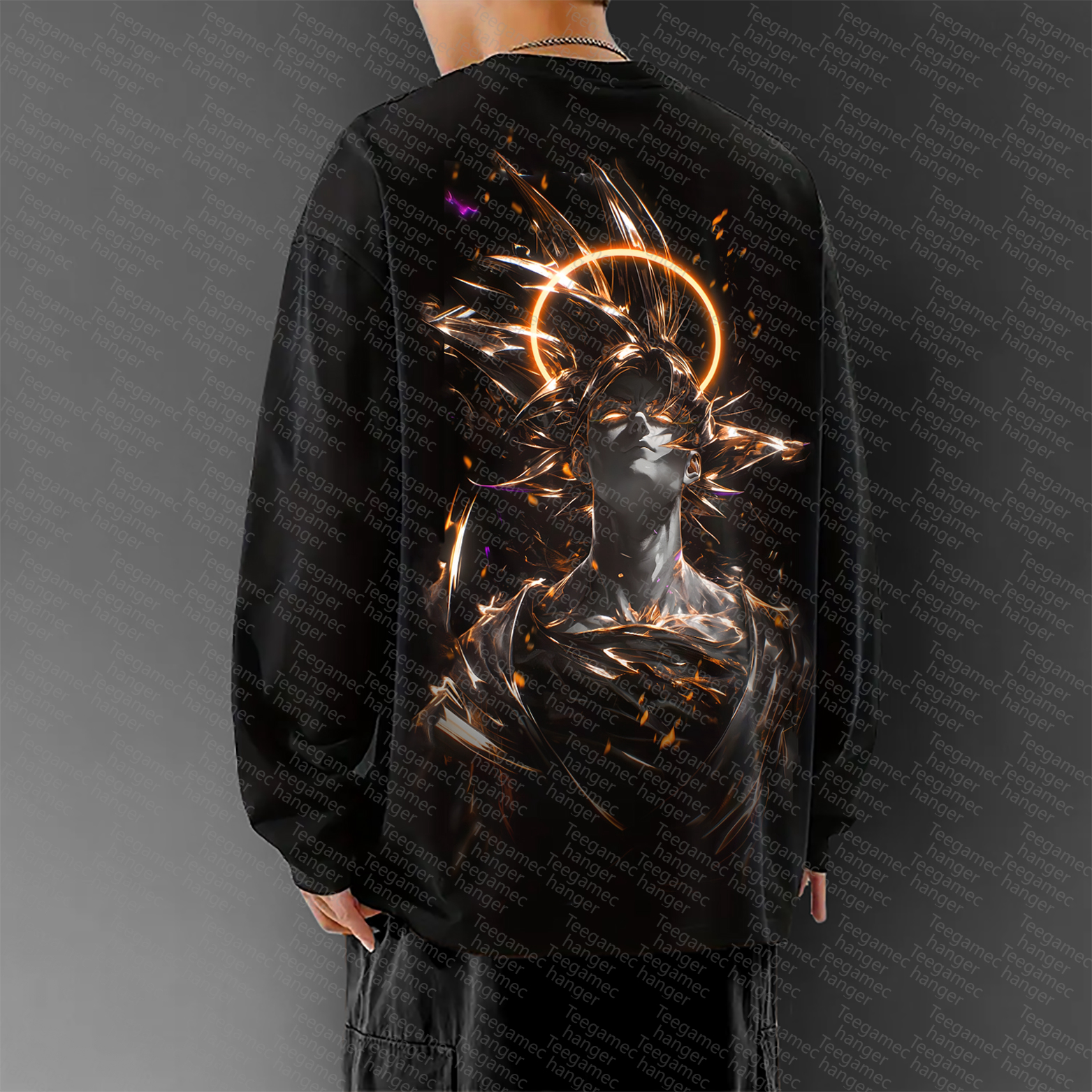 Unisex Anime Graphic Streetwear Vintage Long-Sleeved T-shirt