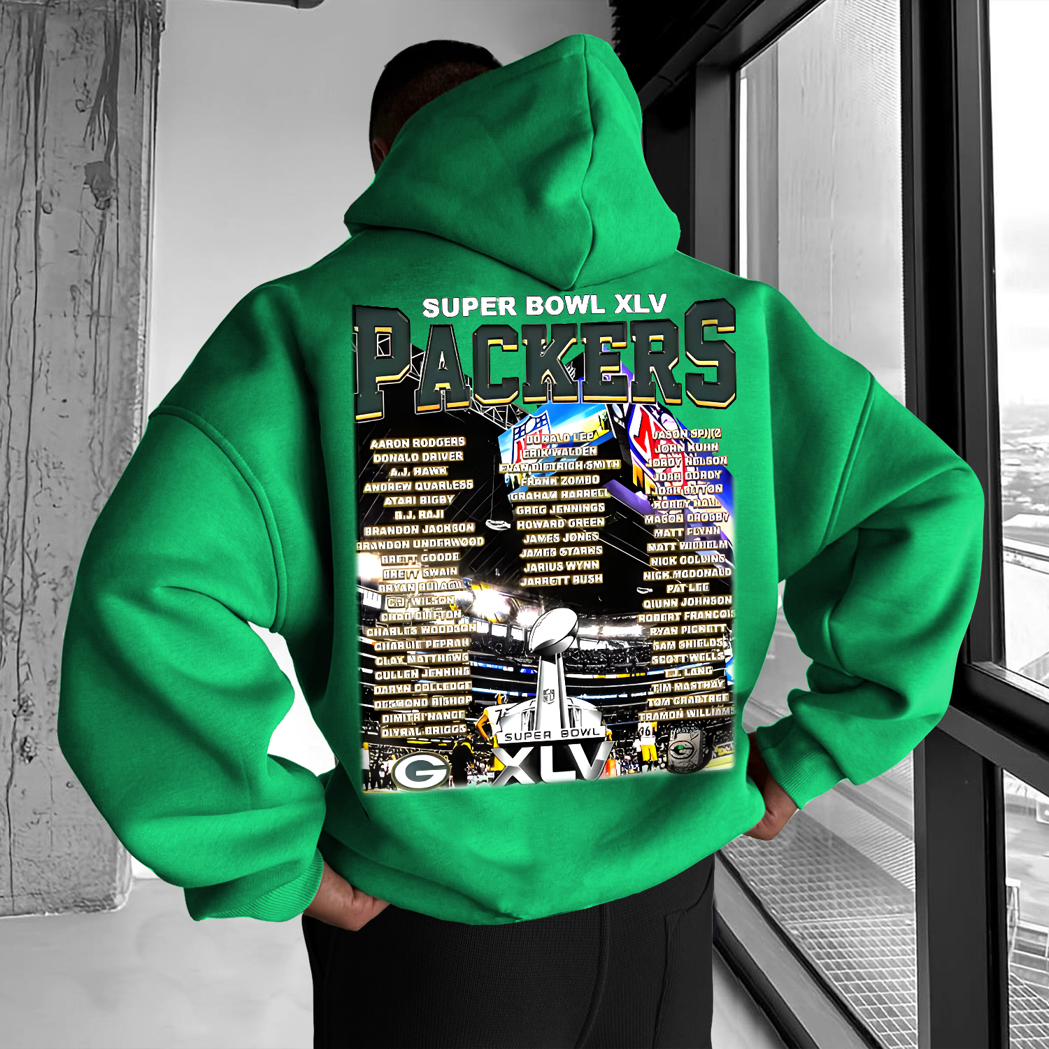 Men's Ball Print Hoodie