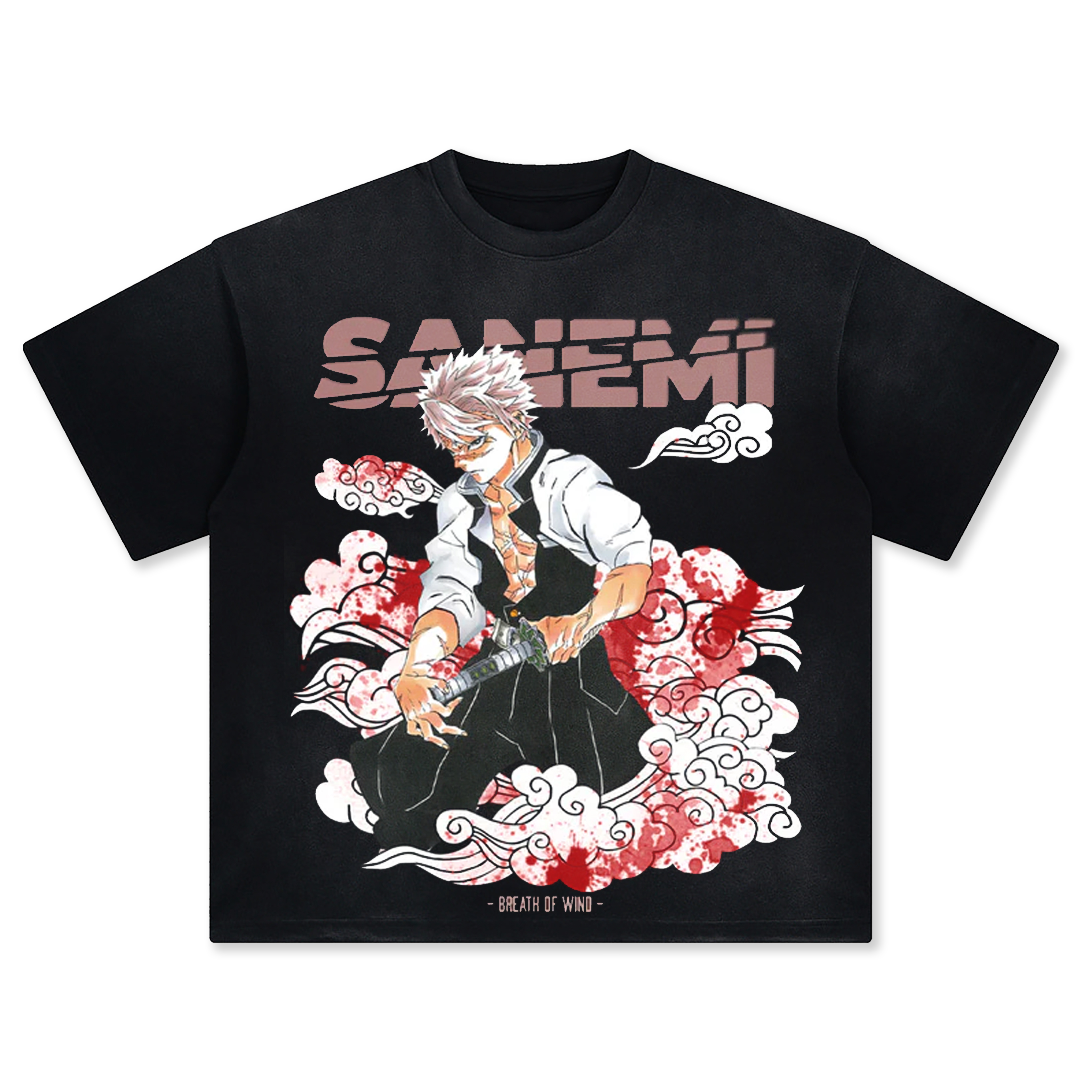 Unisex Fit ANIME Washed T-Shirt