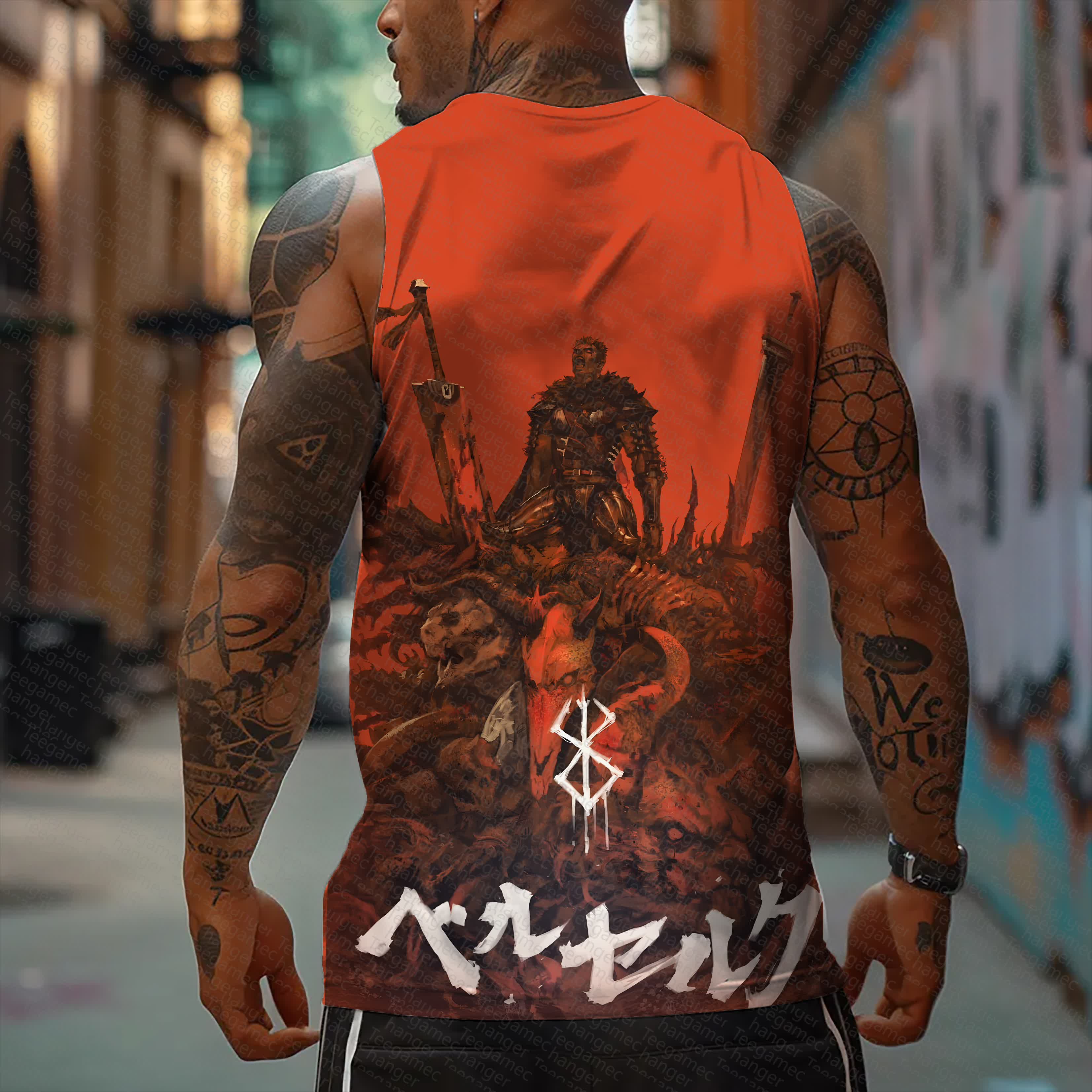 Unisex  “Berserk” Casual Anime  Tank Top