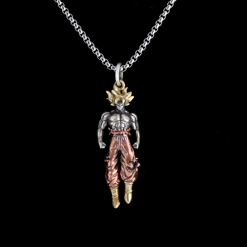 Unisex Anime Character Alloy Necklace-Teegamechanger