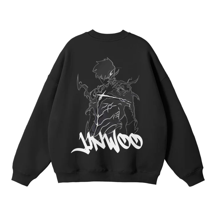 Jin-woo Graffiti Streetwear Sweatshirt Black