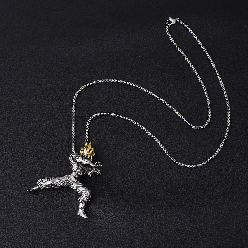 Unisex Anime Character Alloy Necklace-Teegamechanger