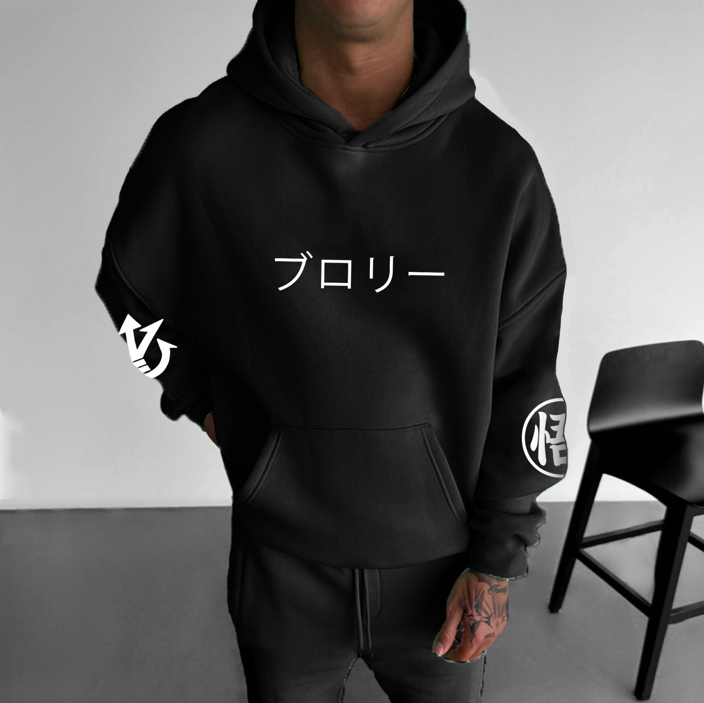 Unisex Anime Print  Casual Oversized Hoodie