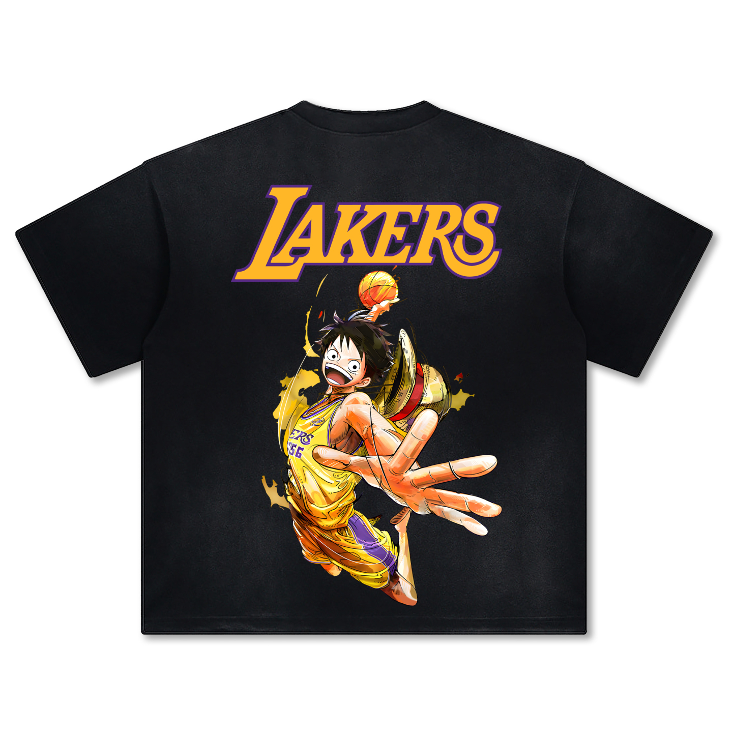 Unisex Vintage Tee丨 Lakers X One Piece Tee