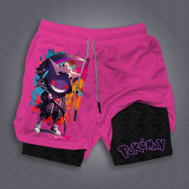 Unisex  “Pokémon” Casual Anime Streetwear Gym Shorts