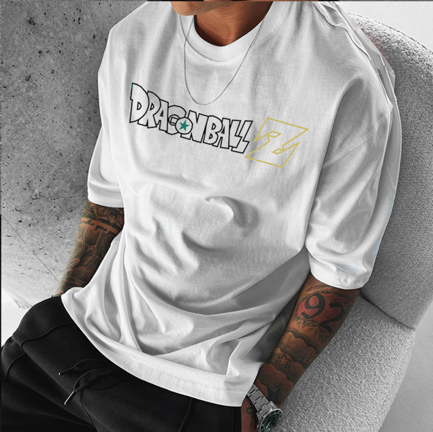 Animation Letter Design Casual T-shirt