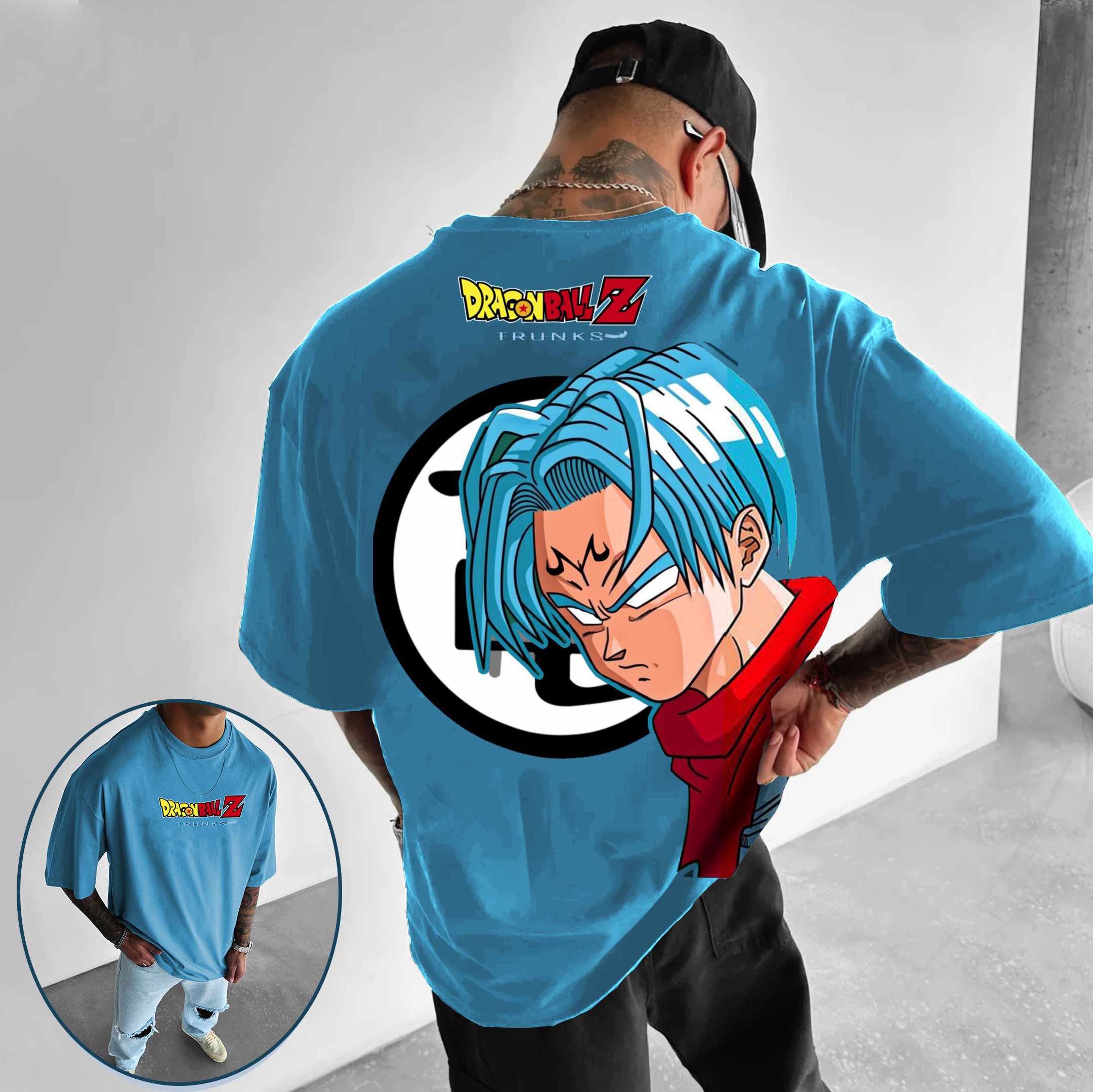 Casual Cartoon Printed Loose T-shirt