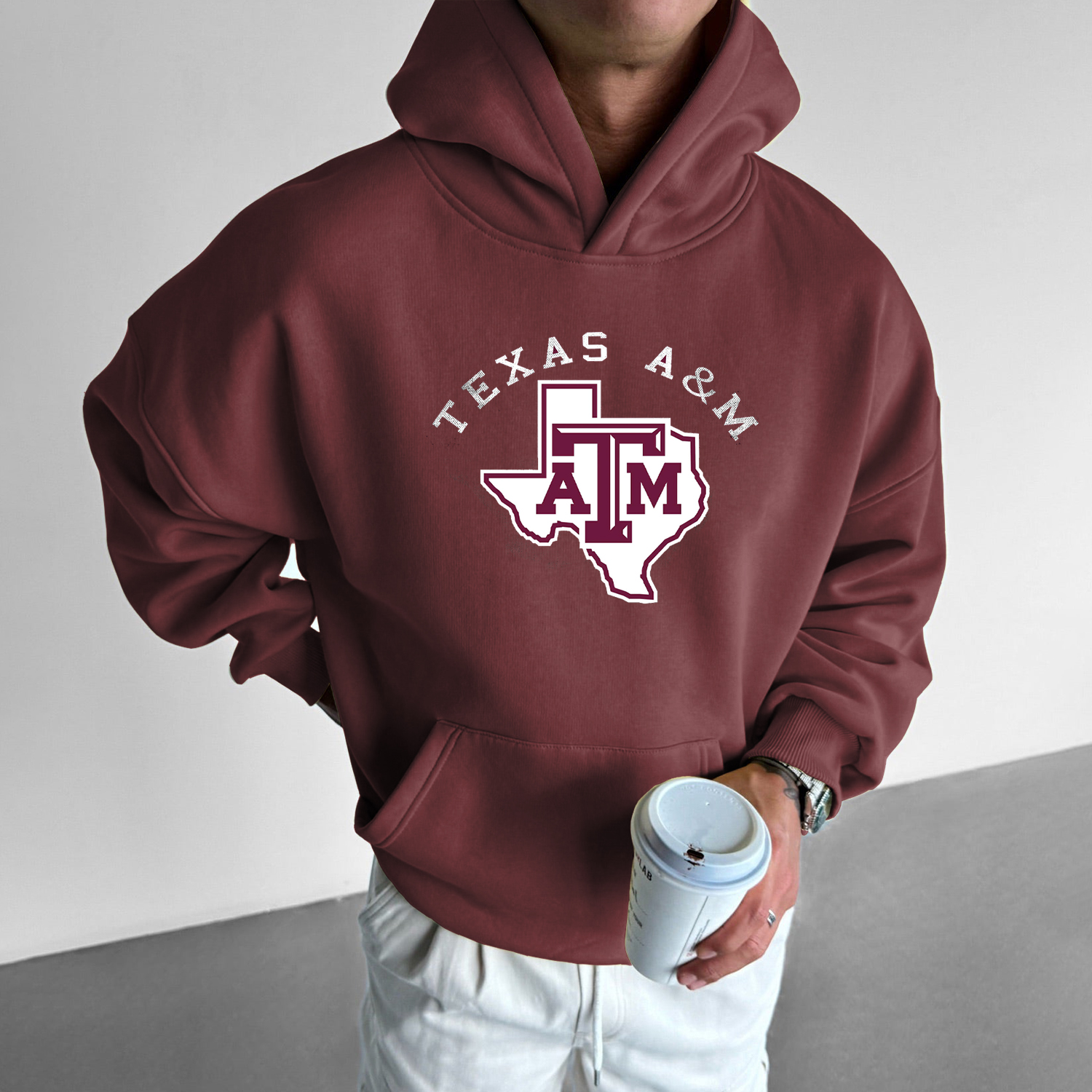 Men's Casual Ball Print Hoodie