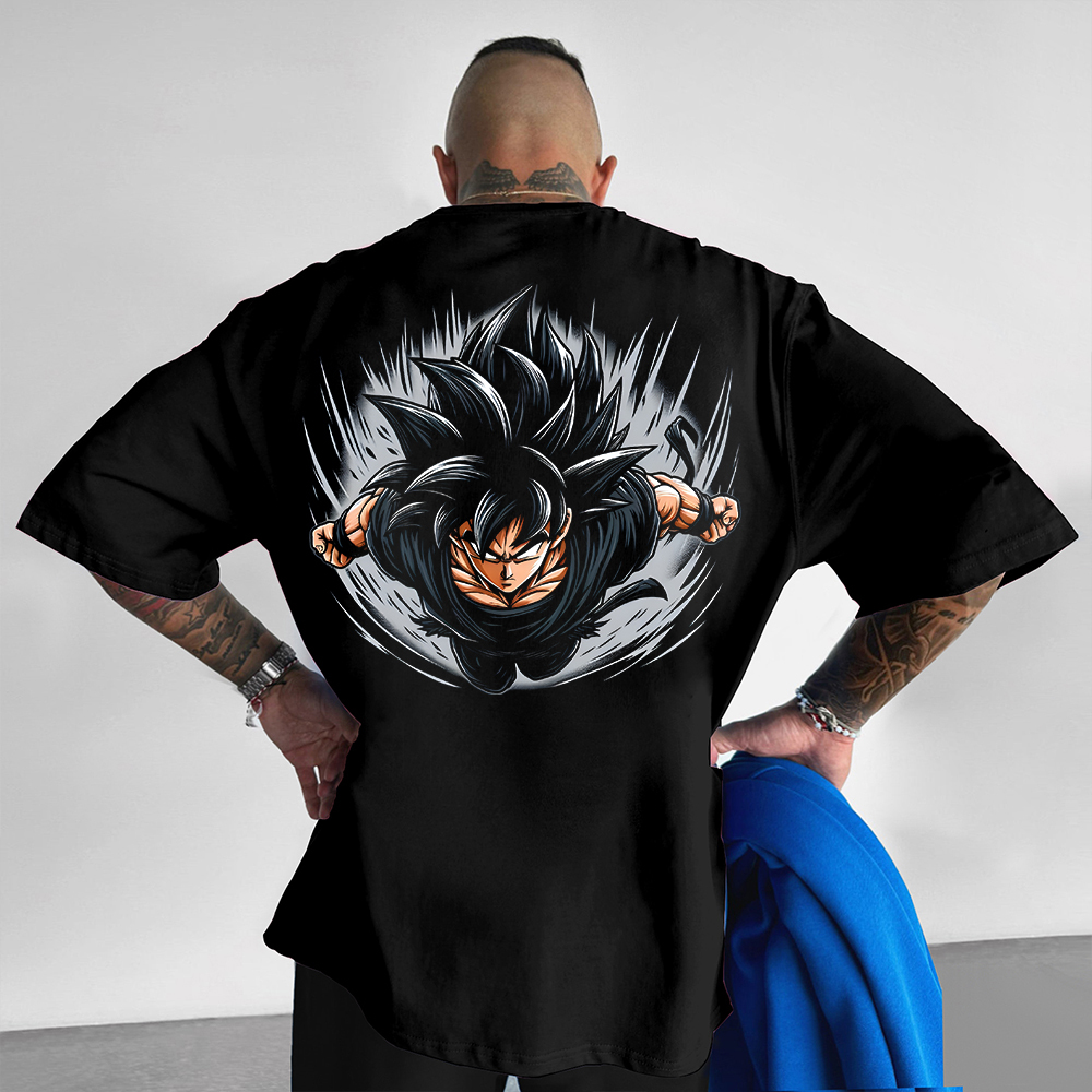 Unisex Oversized Dragon Ball Print T-Shirt