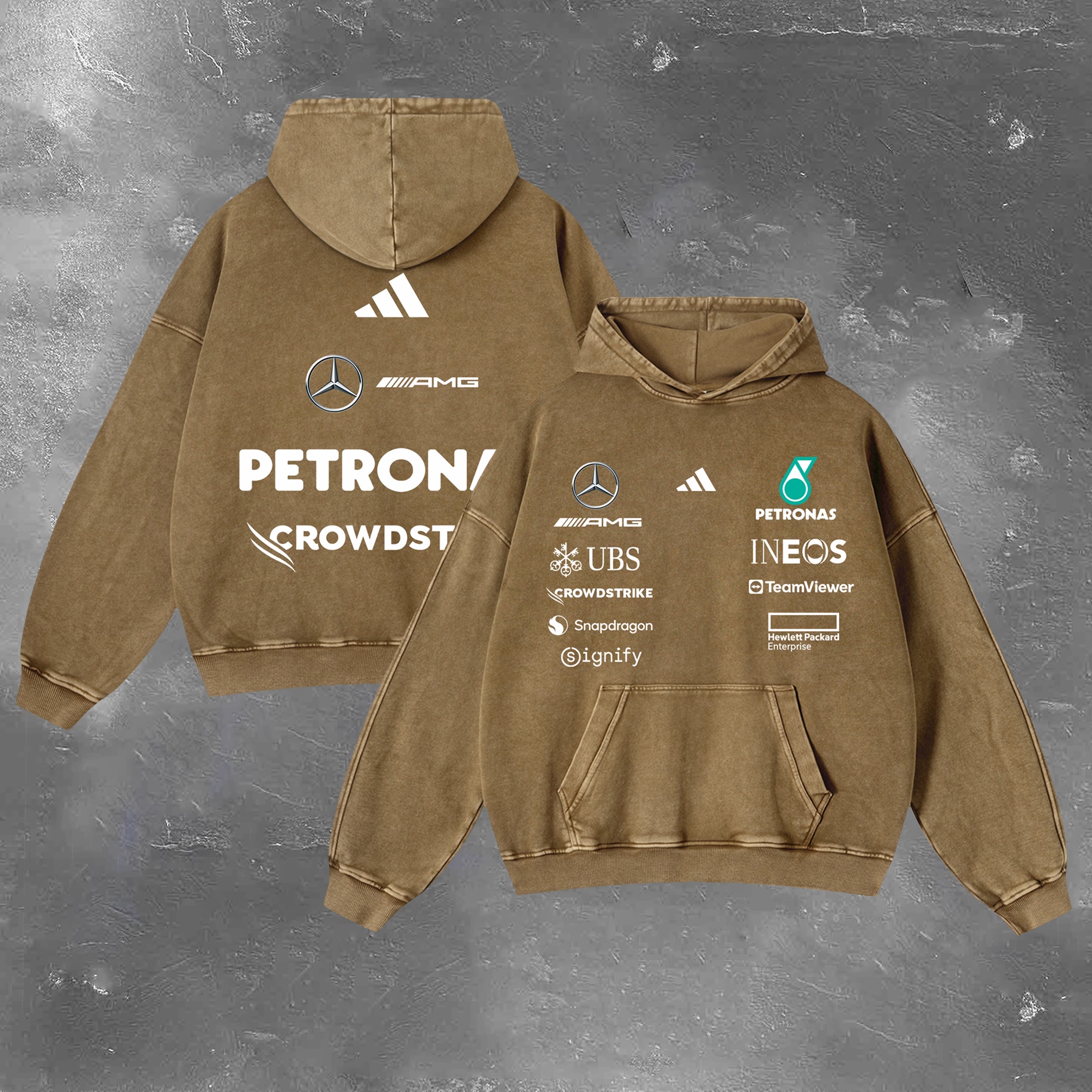 Racing Legend Vintage Washed Hoodie 06