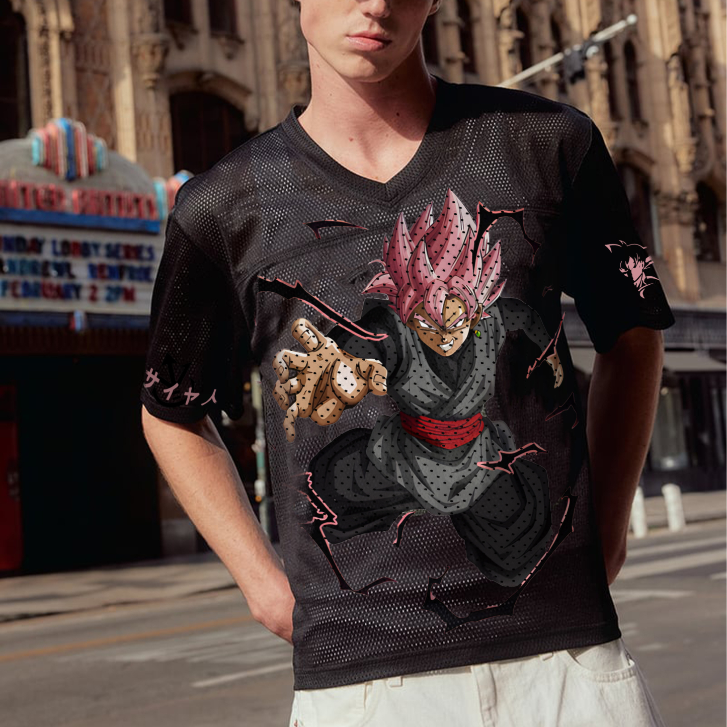 Unisex  “DRAGON BALL” Anime Style Retro I Mesh T-Shirt