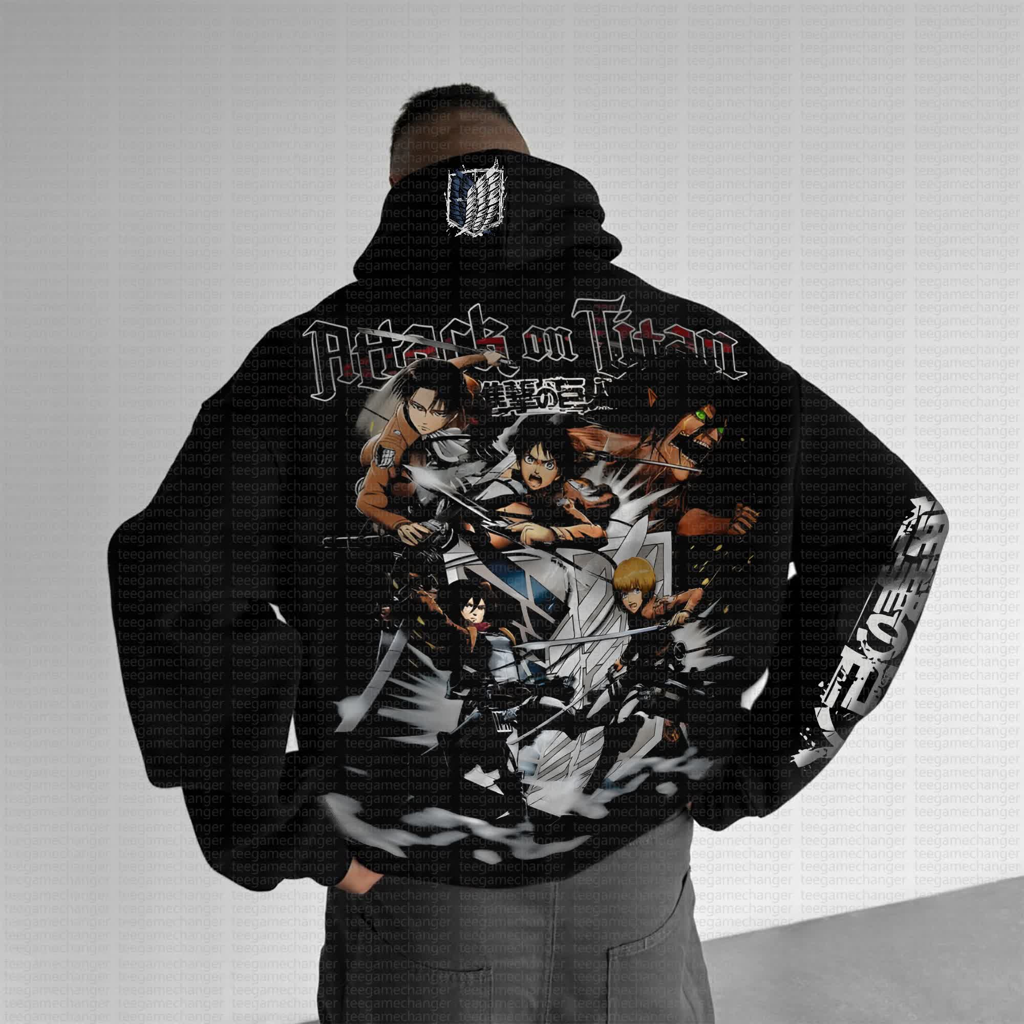 Unisex “AOT” Anime Graphic Streetwear Vintage Hoodie