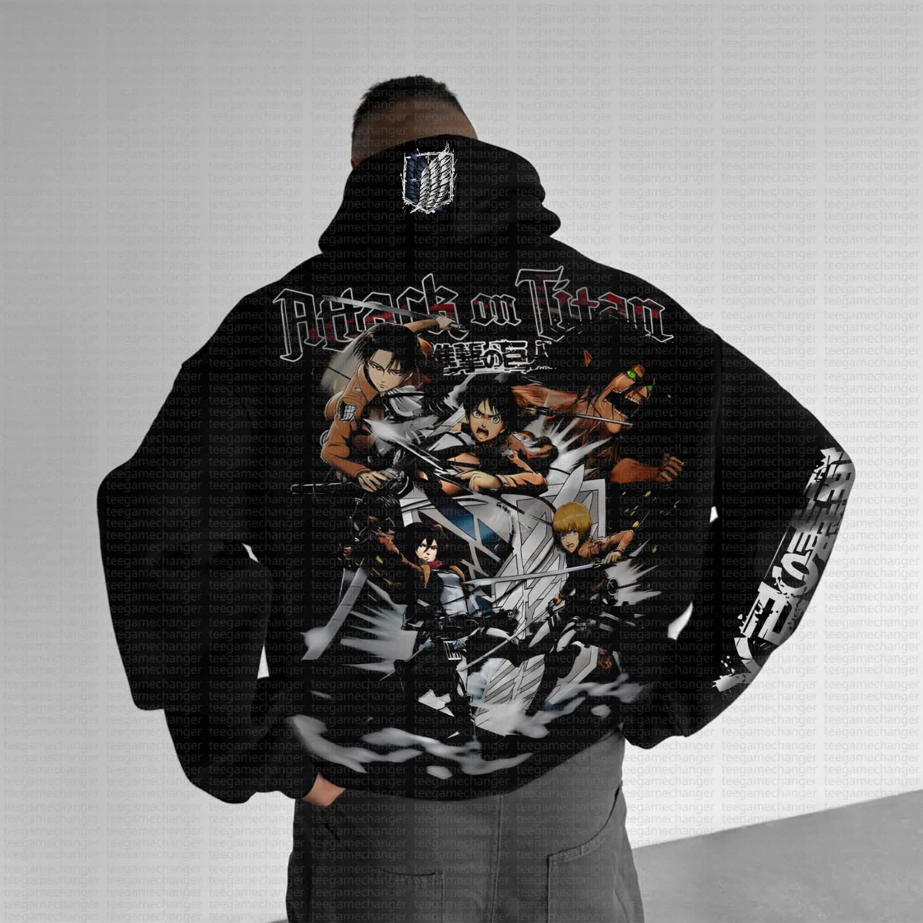 Unisex “AOT” Anime Graphic Streetwear Vintage Hoodie