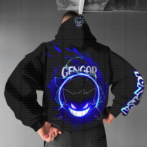 Unisex “Pokémon” Anime Graphic Streetwear Vintage Hoodie