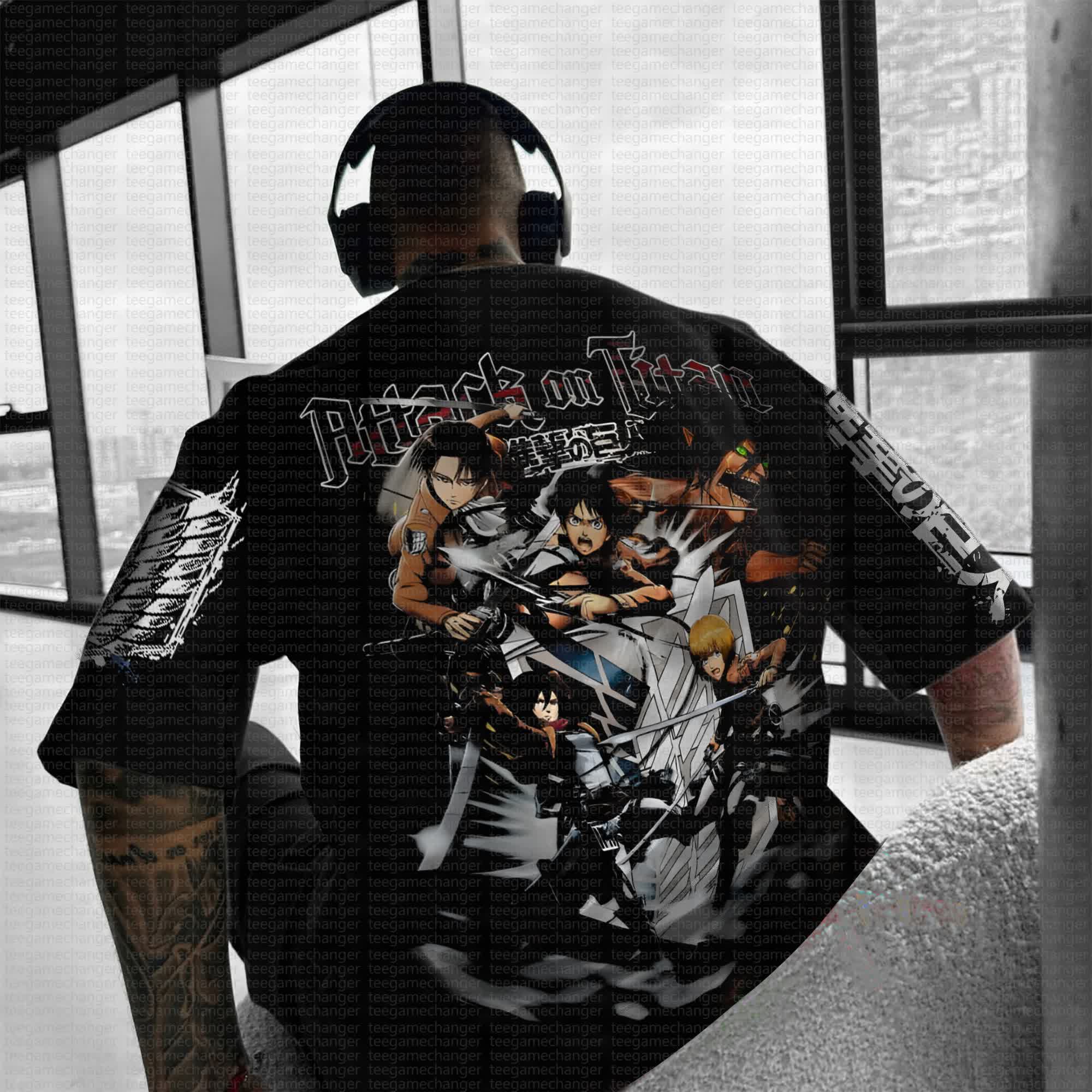 Unisex  "AOT" Anime Inspired Vintage T-Shirt