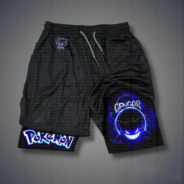 Unisex  “Pokémon” Casual Anime Streetwear Shorts