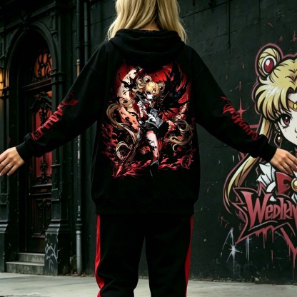 ‘’Sailor Moon " Anime Inspired Vintage Hoodie