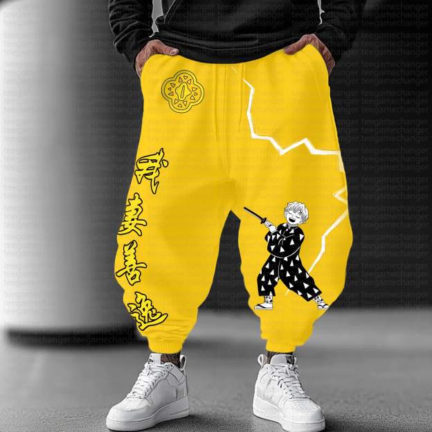 Unisex Anime Inspired Vintage Pants丨Demon Slayer