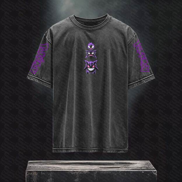 Unisex Anime Inspired Vintage T-Shirt丨 Pokémon