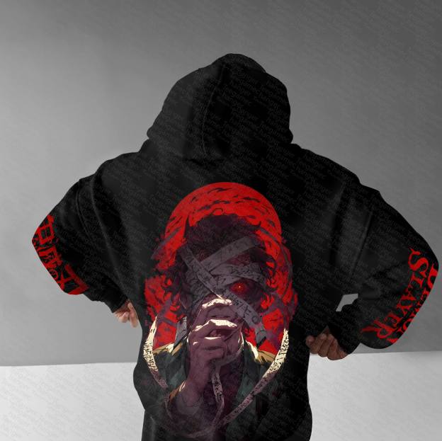 Unisex “Demon Slayer” Anime Graphic Streetwear Vintage Hoodie