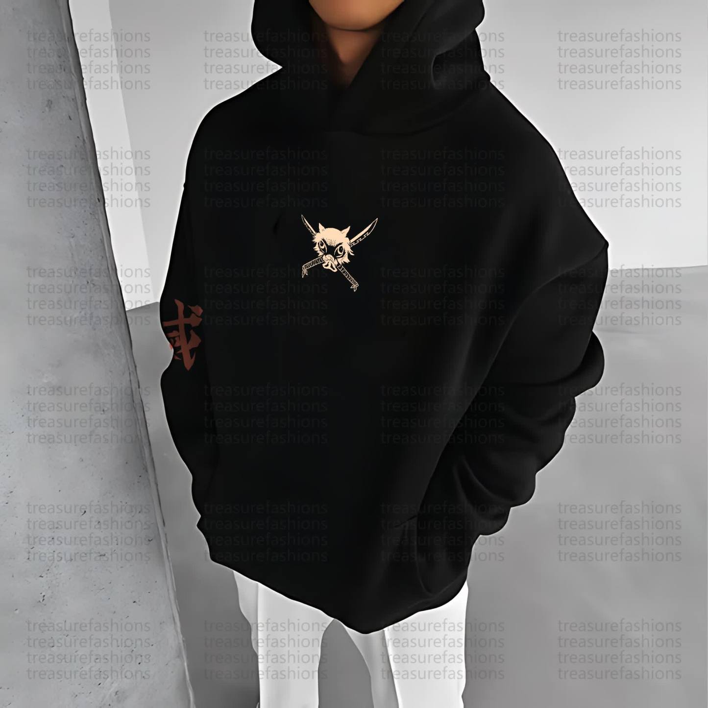 Unisex “Demon Slayer” Anime Graphic Streetwear Vintage Hoodie