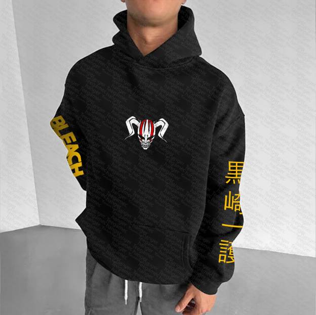 Unisex “BLEACH” Anime Graphic Streetwear Vintage Hoodie