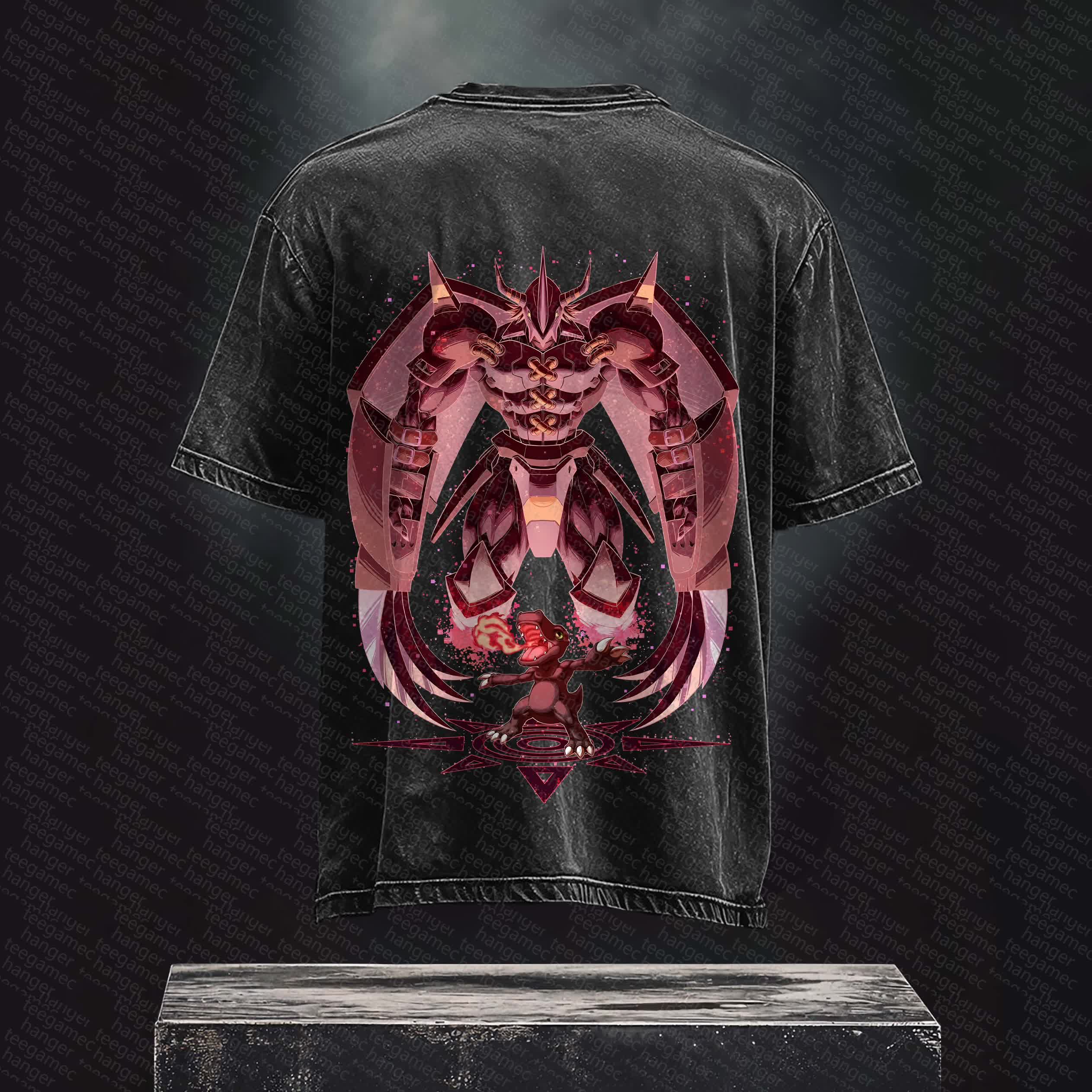 Unisex Anime Inspired Vintage T-Shirt丨 Digimon