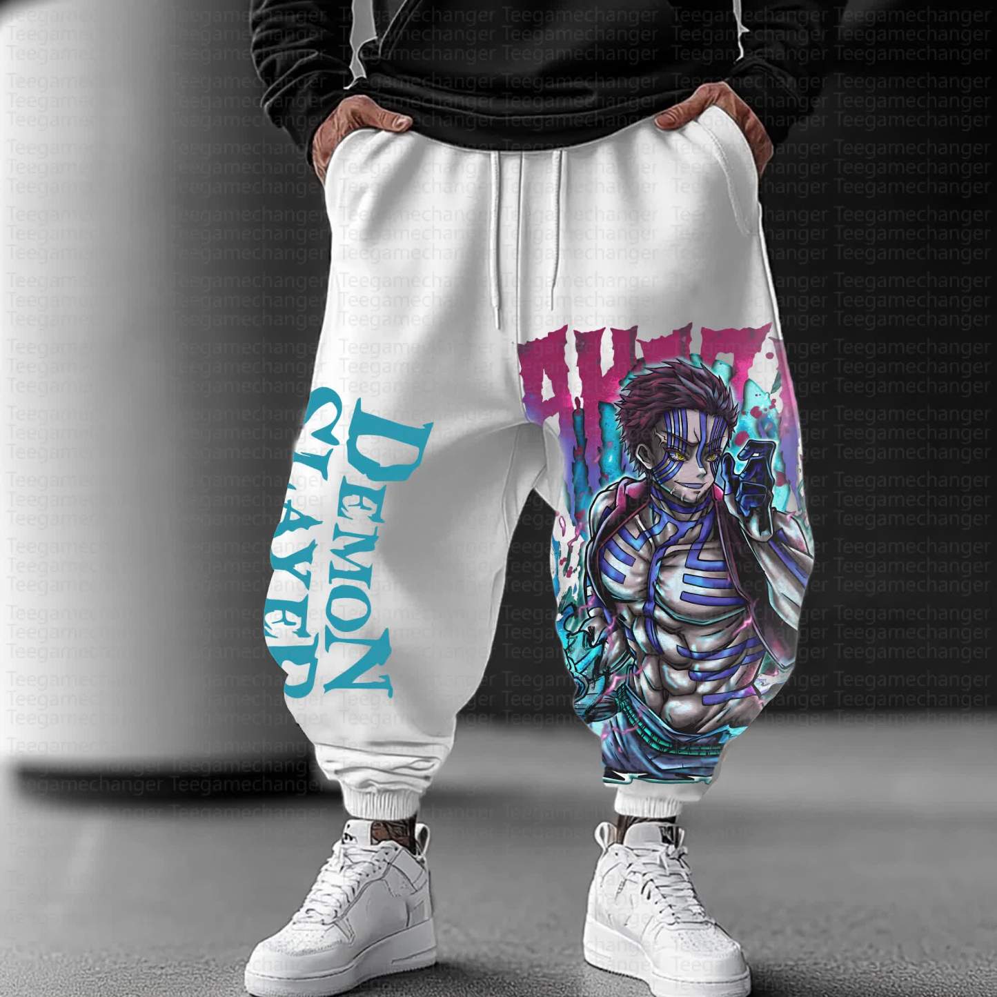 Unisex Anime Inspired Vintage Pants丨Demon Slayer X Pokémon