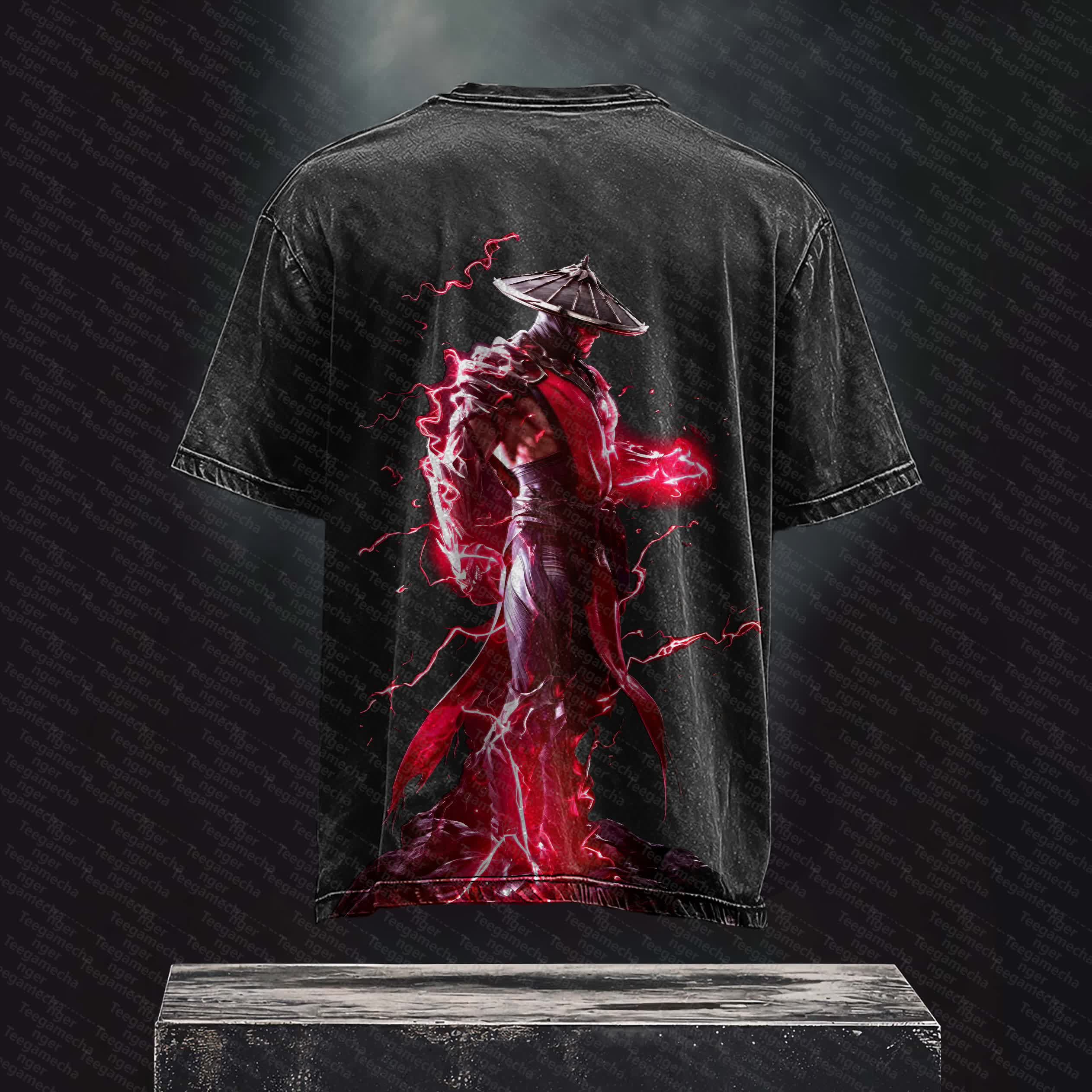 Unisex  Inspired Vintage Washed T-Shirt丨 Mortal Kombat