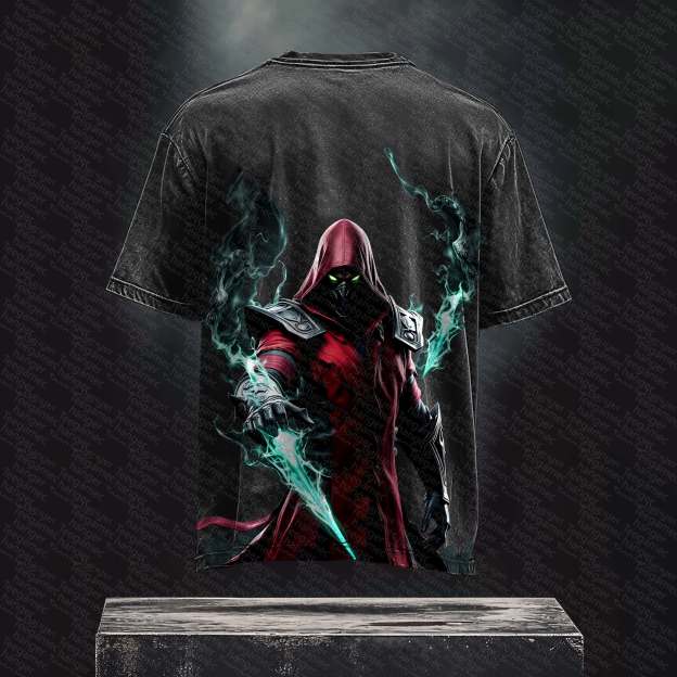 Unisex  Inspired Vintage Washed T-Shirt丨 Mortal Kombat