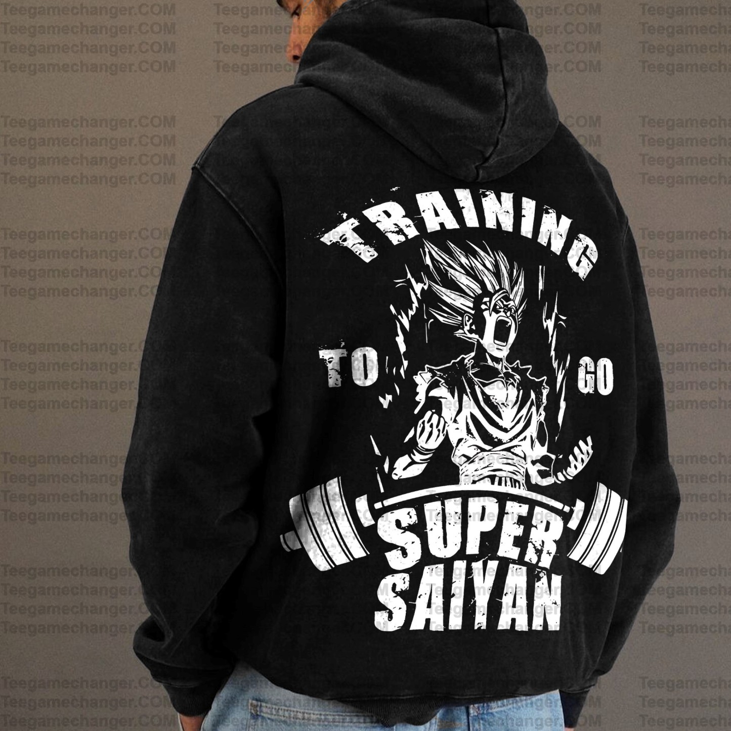 Vintage 3D Direct Inkjet Printed Washed Unisex Plush Hoodie