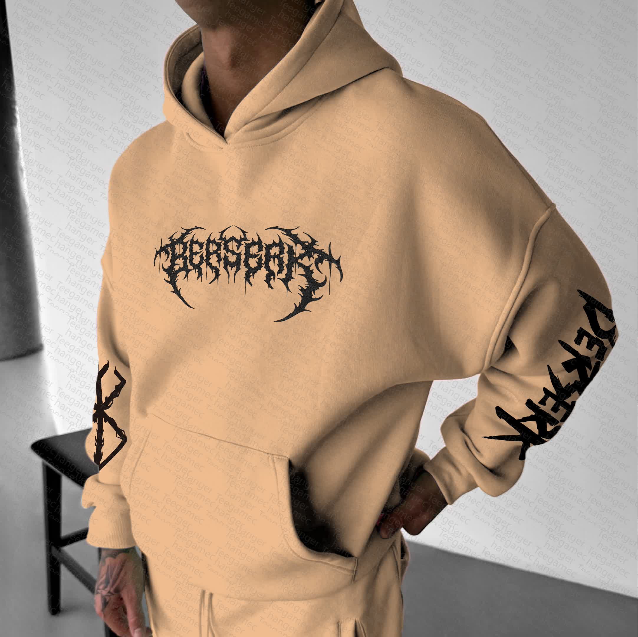Unisex “Berserk” Anime Graphic Streetwear Vintage Hoodie