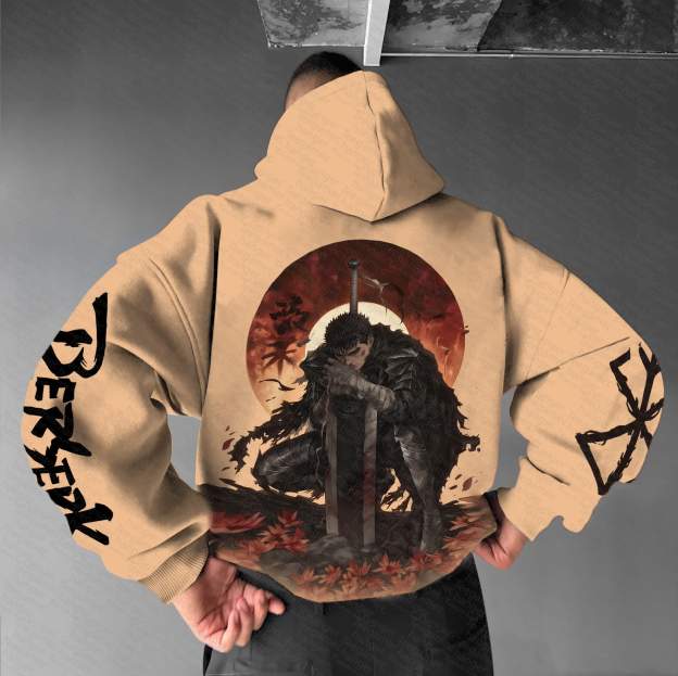 Unisex “Berserk” Anime Graphic Streetwear Vintage Hoodie