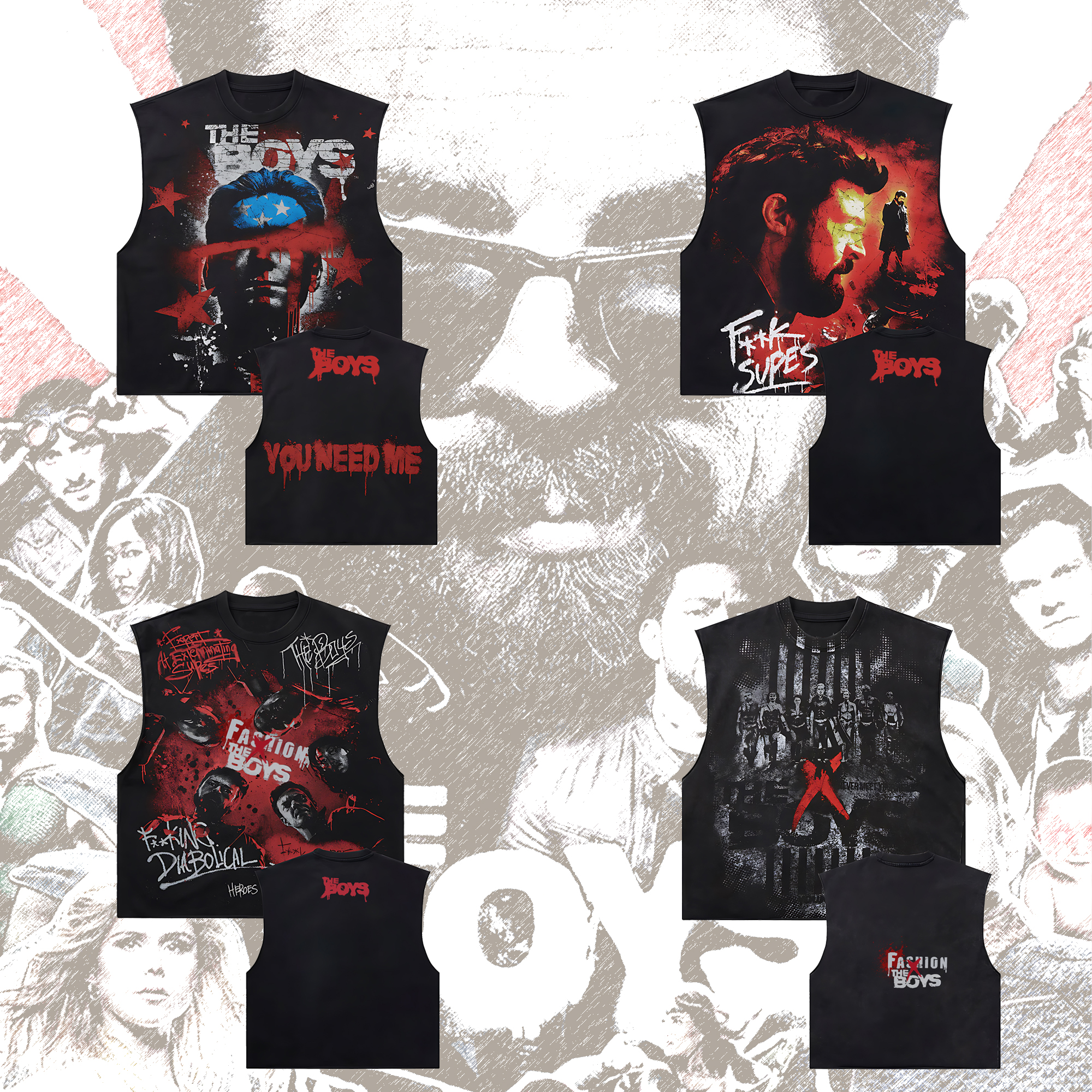 Unisex Portrait Fashion Vintage I Vest