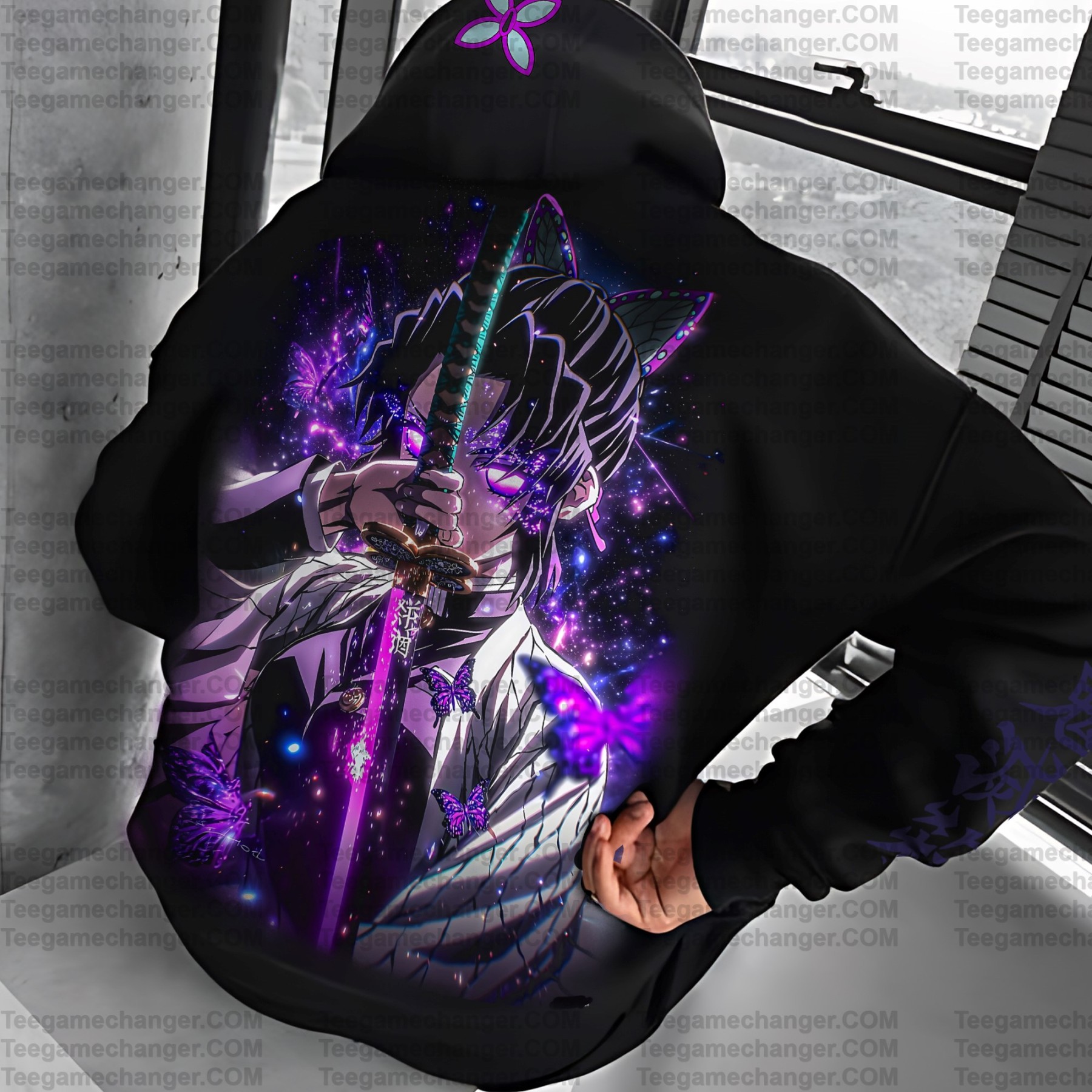 Unisex Anime Graphic Streetwear Vintage Hoodie丨Demon Slayer X Pokémon