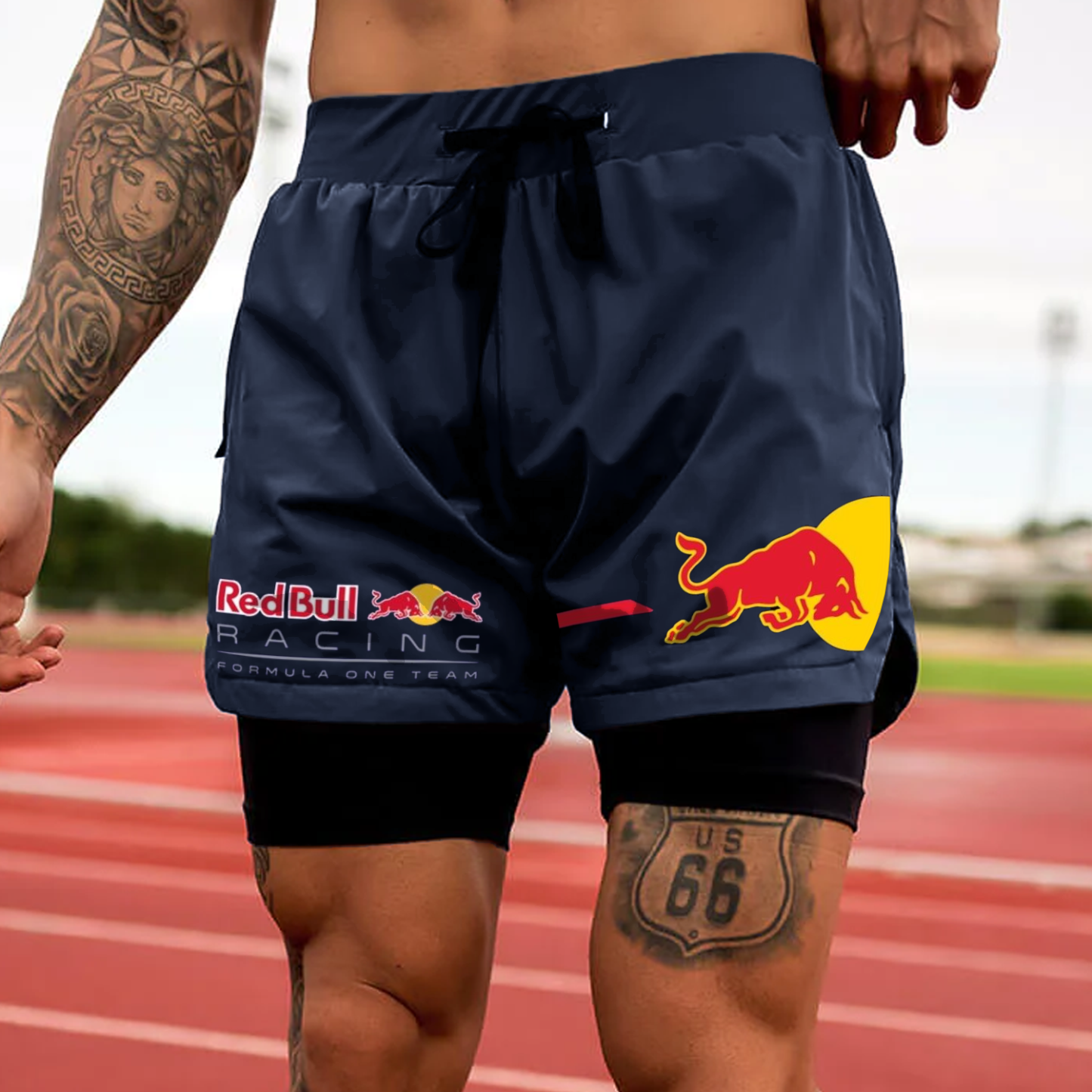 Men's Racing Double Shorts