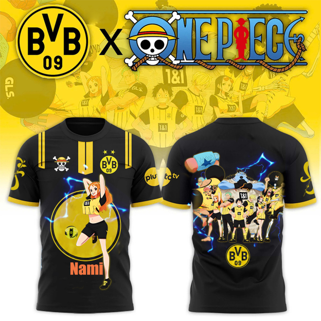 Unisex Vintage T-shirt | Borussia Dortmund x One Piece
