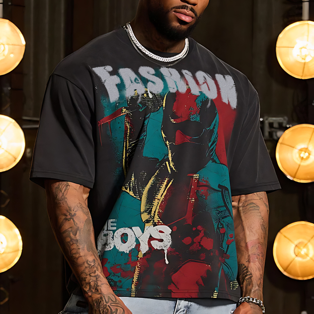 Unisex Portrait Fashion Vintage T-Shirt