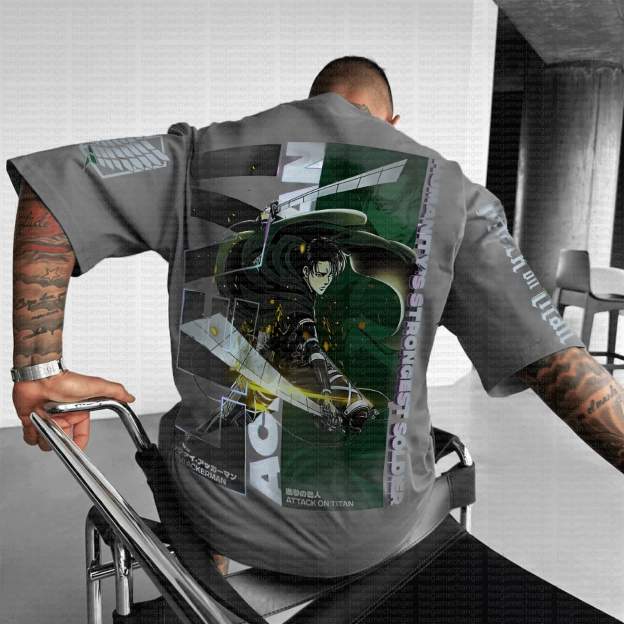 Unisex  "AOT" Anime Inspired Vintage T-Shirt