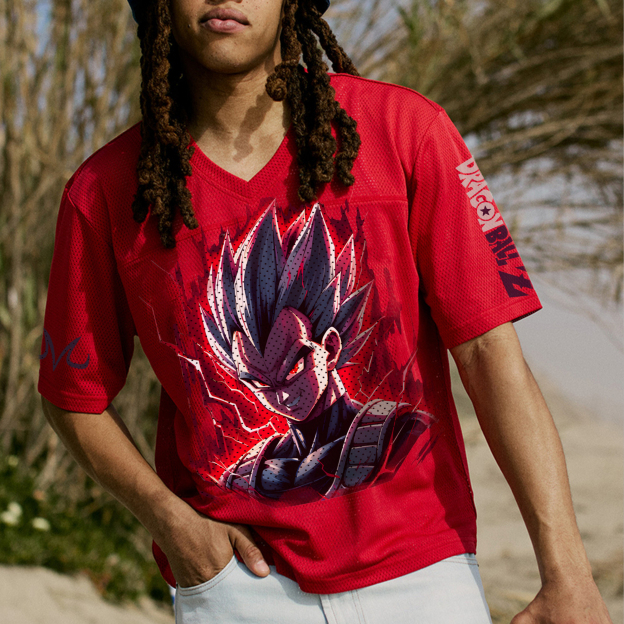 Unisex  “DRAGON BALL” Anime Style Retro I Mesh T-Shirt