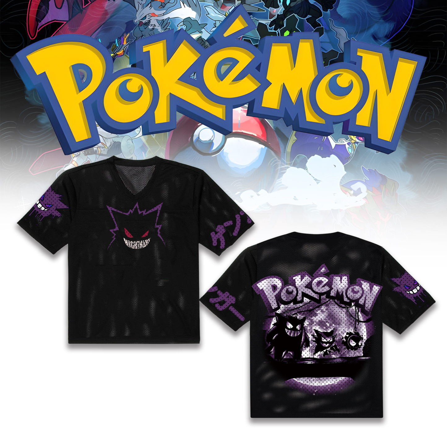 Unisex “Pokémon” Anime Style Retro I Mesh T-Shirt