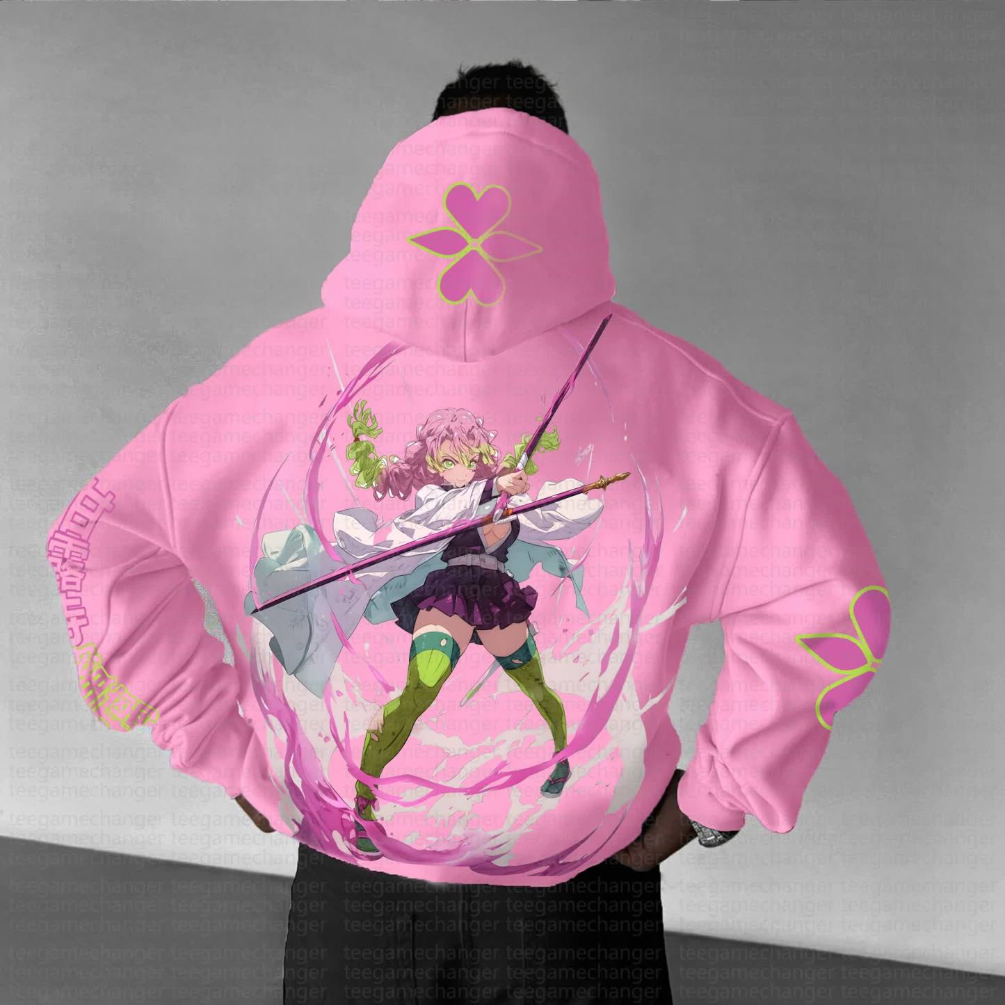 Unisex Anime Graphic Streetwear Vintage Hoodie丨Demon Slayer X Pokémon